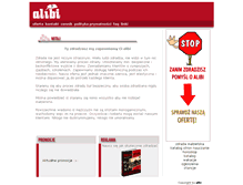 Tablet Screenshot of alibi.zdrada.pl